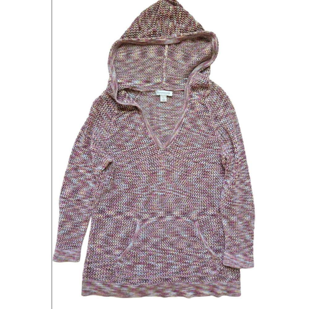 Women's Christopher & Banks Hoodie Size L Pink Knit